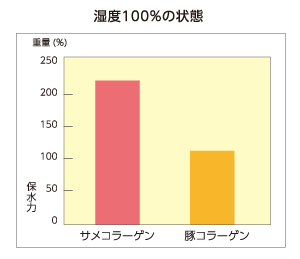 保水力100％の状態